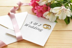 Custom wedding stationery