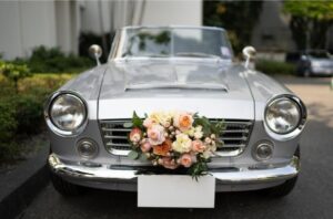 Decorative car for wedding